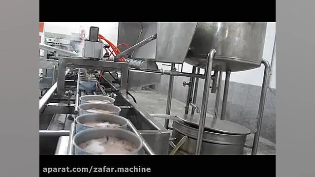 دستگاه روغن ریز اتوماتیک کنسرو | ظفر ماشین فناوران